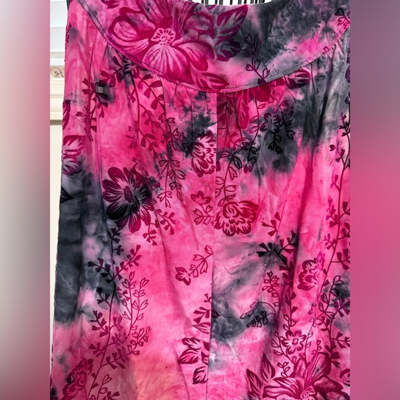 BOHO Tie Dye-Sere Nade Pink with Black -SZ. 3x - Picture 5 of 8